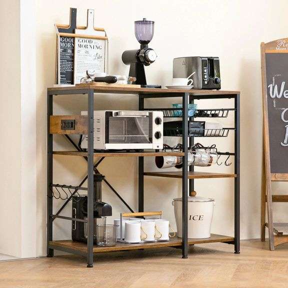 Multifunctional Microwave Stand and Kitchen Storage Shelf