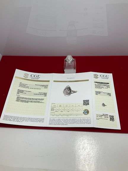 CERTIFIED BRAND NEW 14K WHITE GOLD DIAMOND RING. 1.50 CARAT