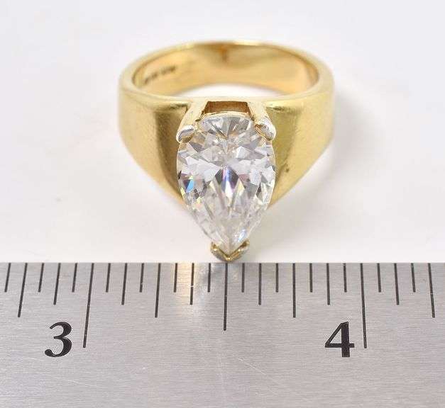 Sterling Silver Vermeil CZ ring