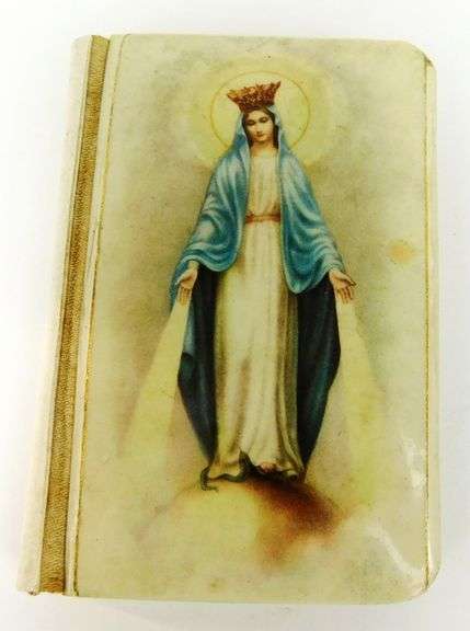Vintage Celluloid Prayer Book - At Mary's Knee