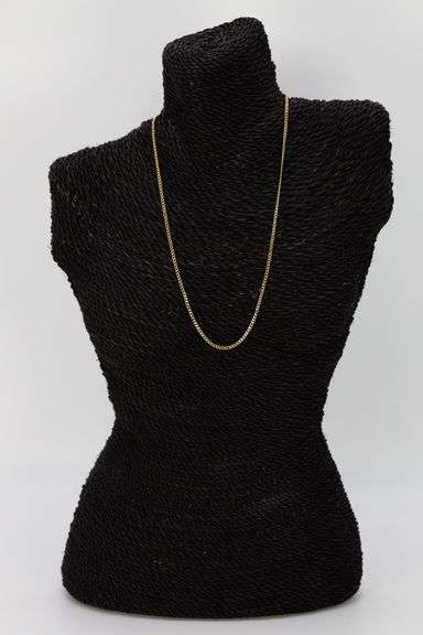 14k Yellow Gold Hollow Curb Link Chain 2.5mm Necklace 22"