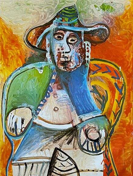 Collectible Pablo Picasso, Seated Old Man