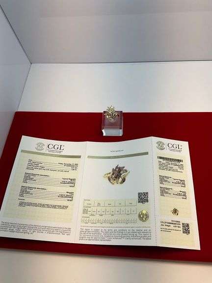 CERTIFIED BRAND NEW 14K YELLOW GOLD AND DIAMOND RING