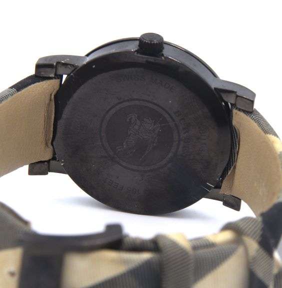 Burberry Louis Mark Nova check band quartz watch