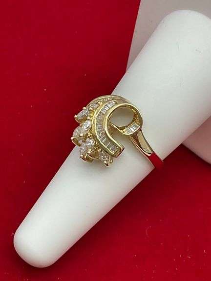 CERTIFIED BRAND NEW 14K YELLOW GOLD AND DIAMOND RING