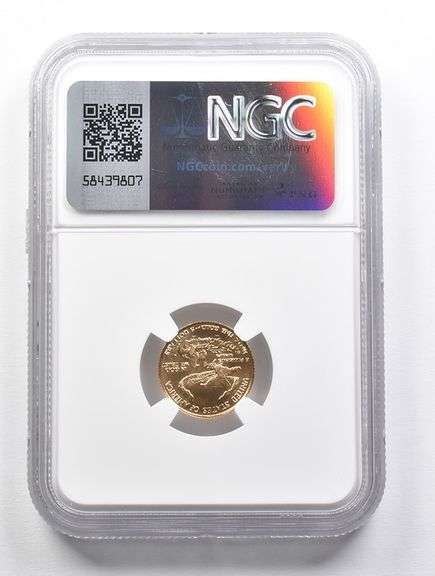 MS70 1986 $5 American Gold Eagle 1/10 Oz Gold NGC