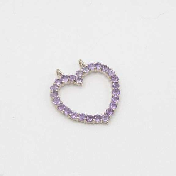 Natural 7.50 CT Pink Rose De France Amethyst Heart Pendant