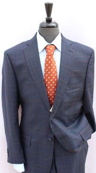 Phenomenal 2-Button Plait Suit, Made In Italy