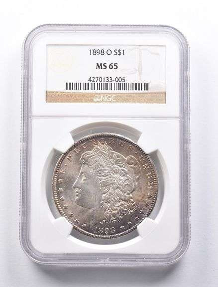 MS65 1898-O Morgan Silver Dollar NGC Beautifully Toned