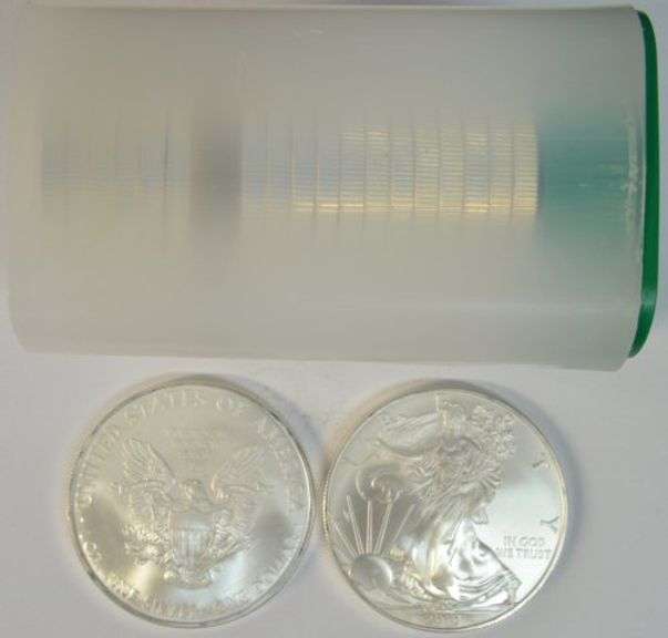 Superb Gem BU Roll of Twenty (20) 2010 $1 American Silver Eagles