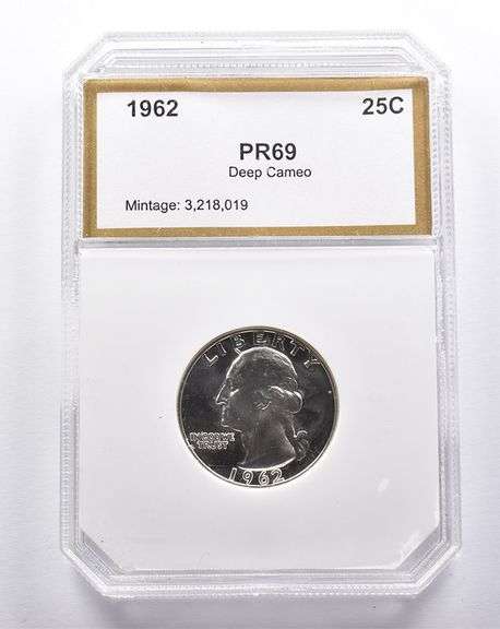 PR69 Deep CAM 1962 Washington Quarter PCI