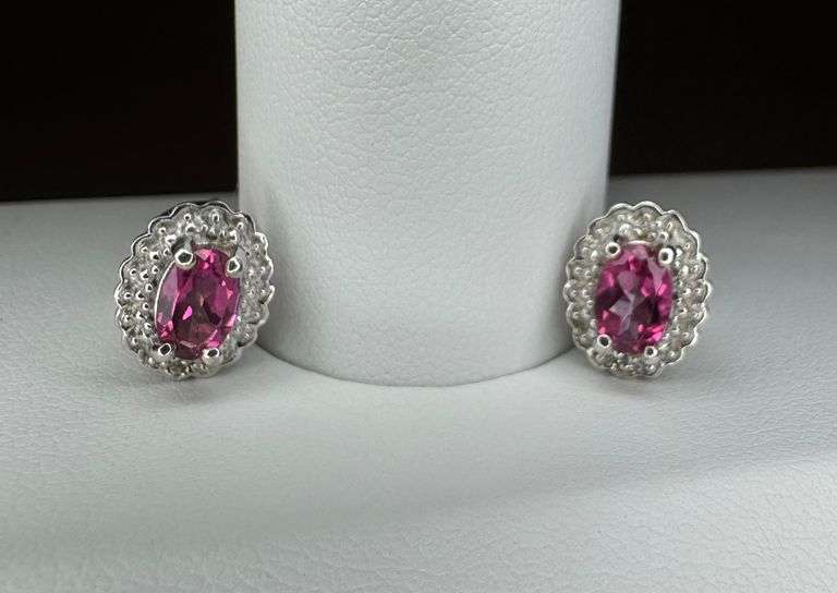 Sparkling Mind Blowing 1.75 Cttw Natural VVs1 Brilliant Pink Topaz Earrings