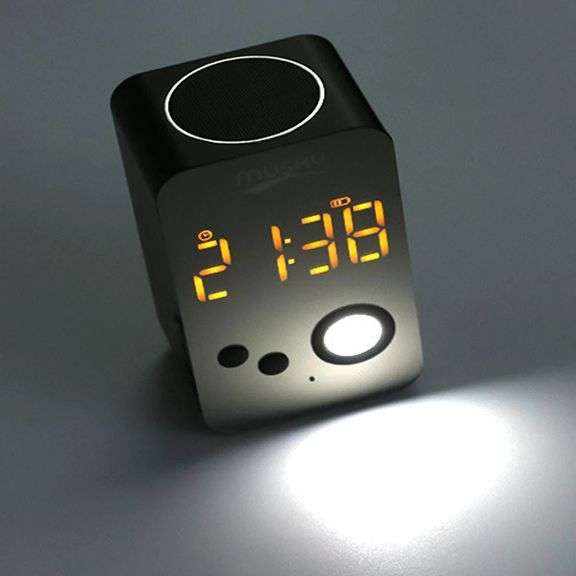 Versatile Entertainment Bluetooth Speaker LED Alarm Clock