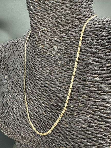 14k Gold Rose White Yellow Tri Color Solid Valentino Diamond-Cut Star Link Chain 2mm Necklace 24"