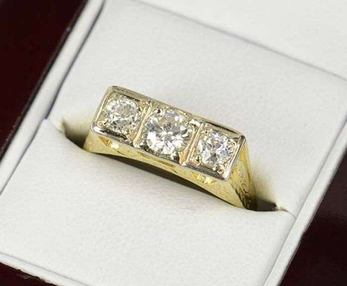 14K Yellow Gold 1.16 Ctw Old European Diamond Engagement Ring