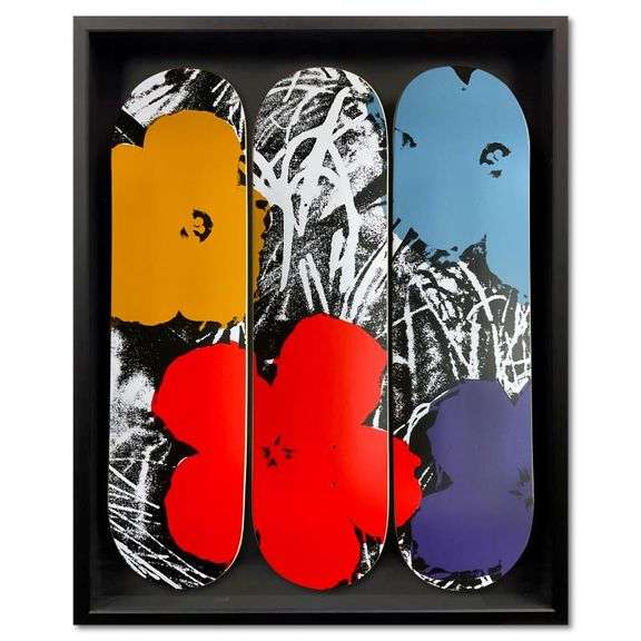 Flowers - Grey/Red by Warhol