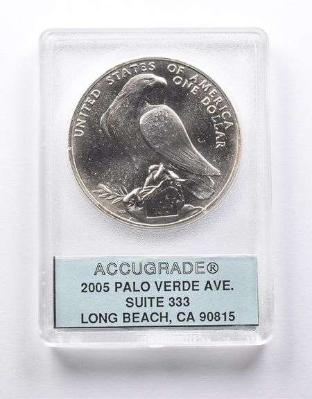 MS68 PL 1984-P Olympic Commemorative $1 Accugrade Collectible Slab!