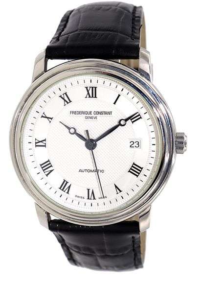 Frederique Constant Classic, 40mm, White Dial, Stainless Steel W/ Box