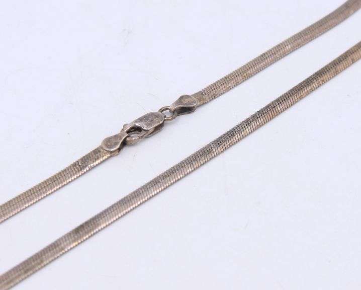 Group lot of vintage 925 sterling silver necklaces
