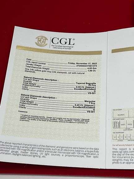 CERTIFIED BRAND NEW 14K YELLOW GOLD AND DIAMOND RING