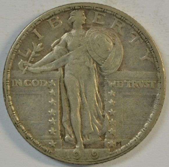 Solid XF45 1919-P Standing Liberty Quarter. Nice