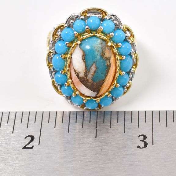 Sterling Silver Multi-Gemstone Ring