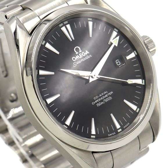 OMEGA Seamaster Aqua Terra 25025000, 39mm, Black Dial, Stainless Steel W/ Box