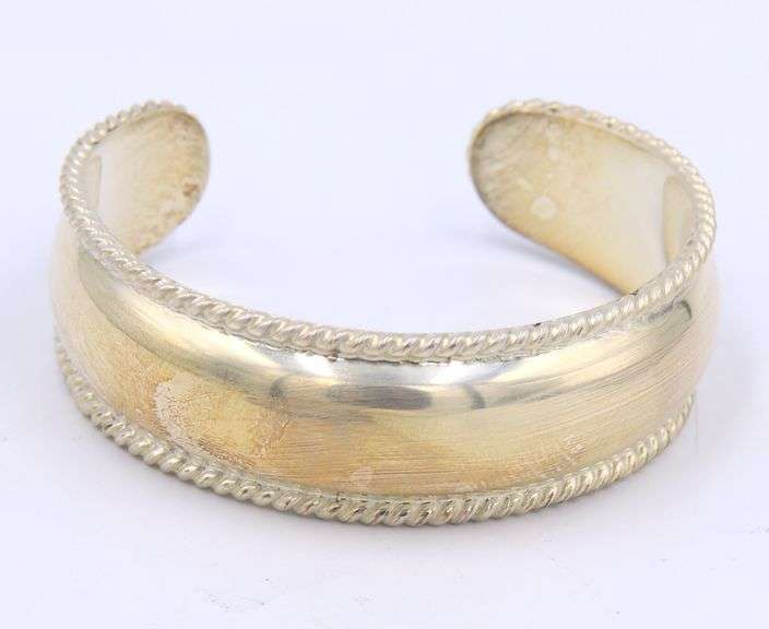 Group lot of vintage 925 sterling silver cuff bangles