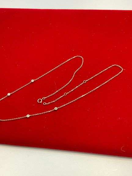 BRAND NEW 14K ROSE GOLD AND DIAMOND NECKLACE