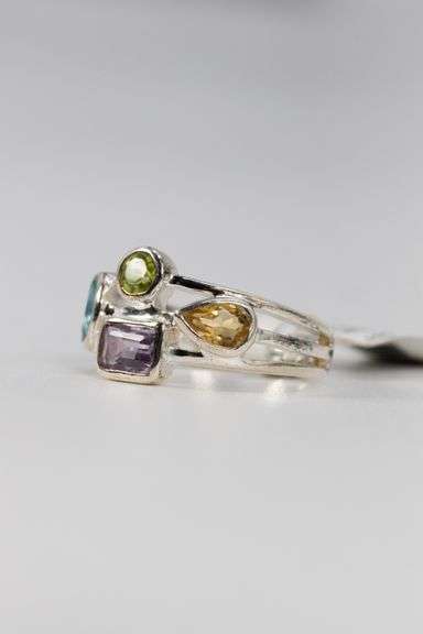 Sterling Silver Gemstone Ring