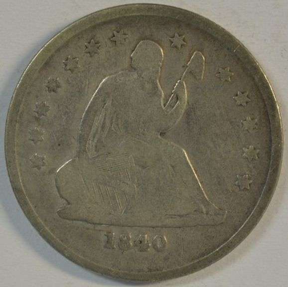 Scarce 1840-O Liberty Seated Quarter in Fine