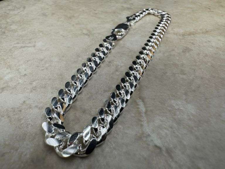 Sterling Silver Solid Miami Cuban Link Chain 6.3mm 925 Italy Heavy Curb Bracelet 9" Inch