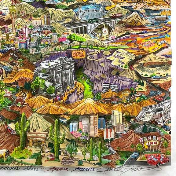 O Beautiful for Spacious Skies by Charles Fazzino