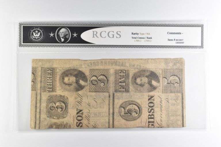 RCGS Fine 12 $3 1861 New Orleans LA Jackson Great Northern Railroad Co