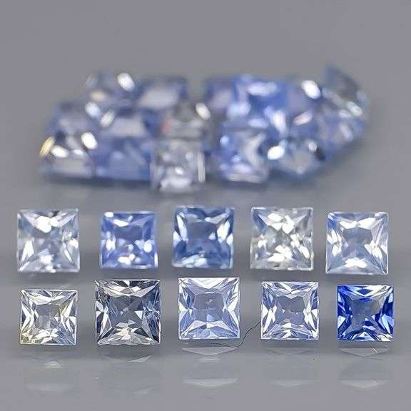 Exquisite 3.08ct 27 piece Ceylon Sapphire set