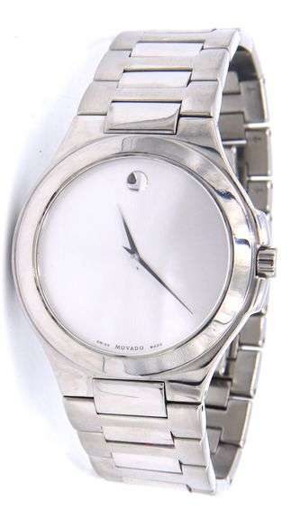 Movado Musuem quartz silver dial 40mm watch