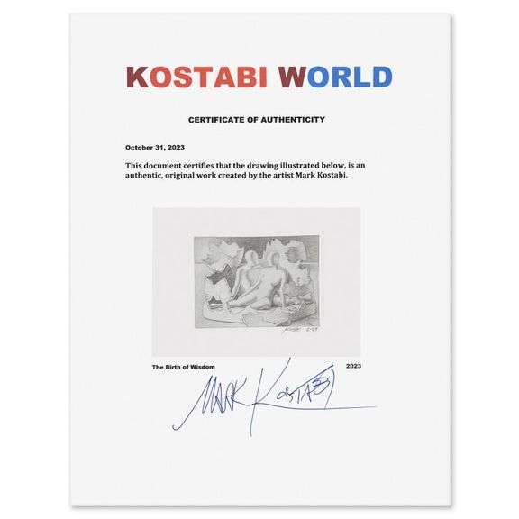 The Birth of Wisdom by Kostabi