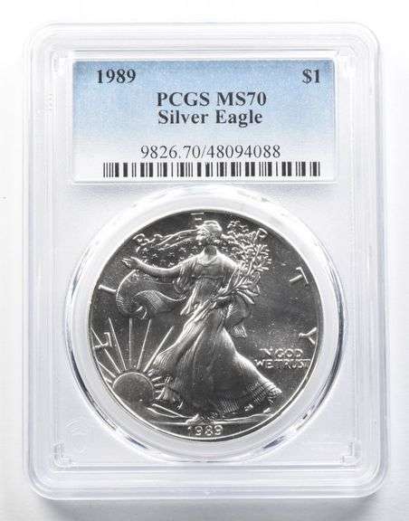 MS70 1989 American Silver Eagle PCGS