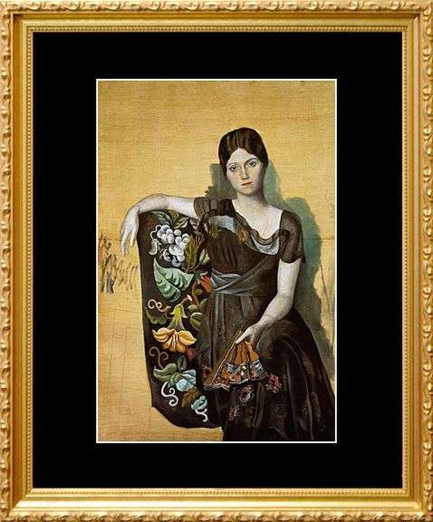 Collectible Pablo Picasso, Portrait of Olga in an Armachair