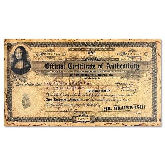 Einstein by Mr Brainwash