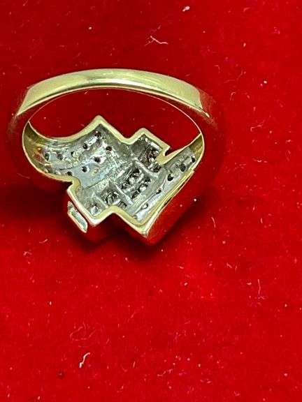 CERTIFIED 14K YELLOW GOLD AND DIAMOND RING