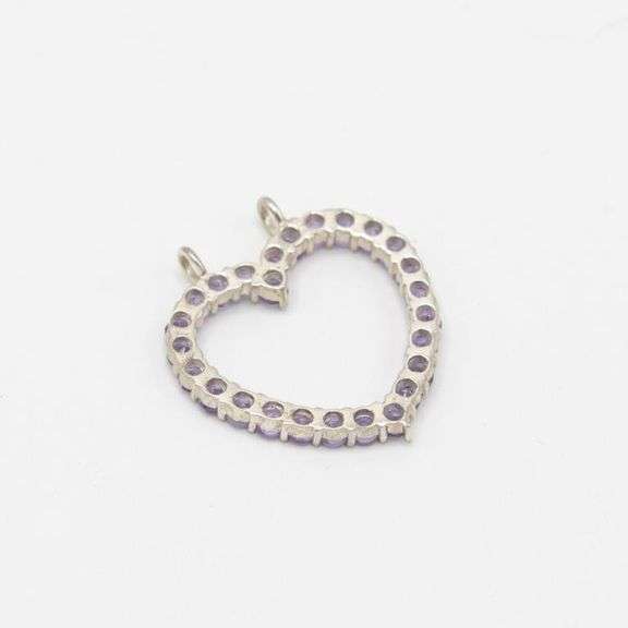 Natural 7.50 CT Pink Rose De France Amethyst Heart Pendant