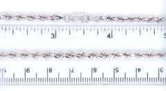 14kt White gold rope chain necklace