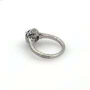 Blue Saphire and Diamond Ring