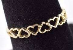 Loveable 10K Yellow Gold Heart Ring