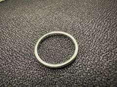 14k White Solid Gold 2mm Domed Plain Men's Women's Wedding Band Size 12