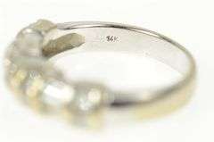 14K White Gold 1.11 Ctw Baguette & Round Diamond Wedding Ring