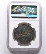 SP67 1972 Canada Silver Dollar NGC Beautifully Toned