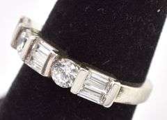 Cubic Zirconia Gemstone Ring in Sterling Silver