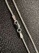 10k White Gold Solid Franco Wheat Rope Chain 1mm Necklace 24"